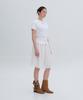 Lipeullegtibeulum Embroidered Myself Short Sleeve Top (White)