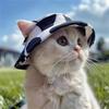 Breathable Headgear Sun Hat For Small Pet Dogs Cats Wide Brimmed Summer Outdoor Accessories