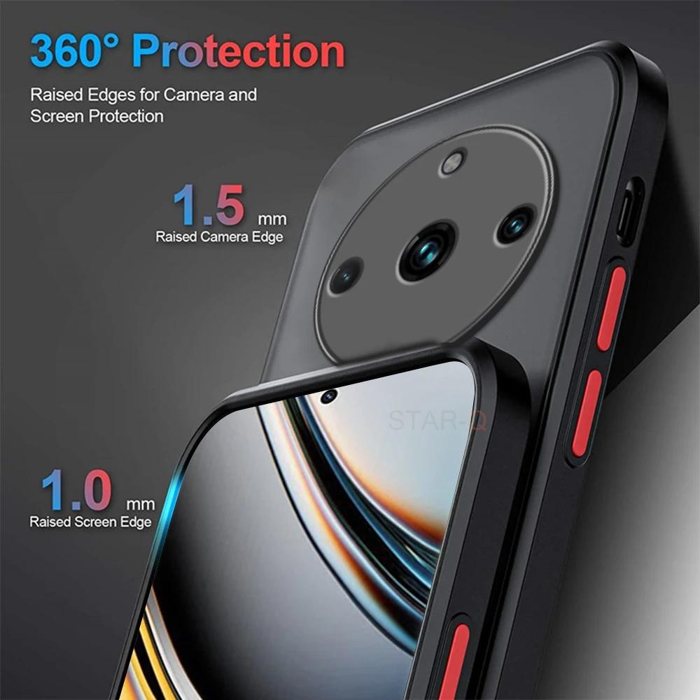 Realme12 12pro Matte Translucent Hard Case For Oppo Realme 12 Pro Plus 5g Silicone Frosted Protect Back Cover Realme12pro