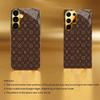 Stylish Brown Gold Cloud phone case glass s26 ultra case s25 ultra case for Samsung Galaxy S26 S25 S24 S23 S22 FE Ultra Plus
