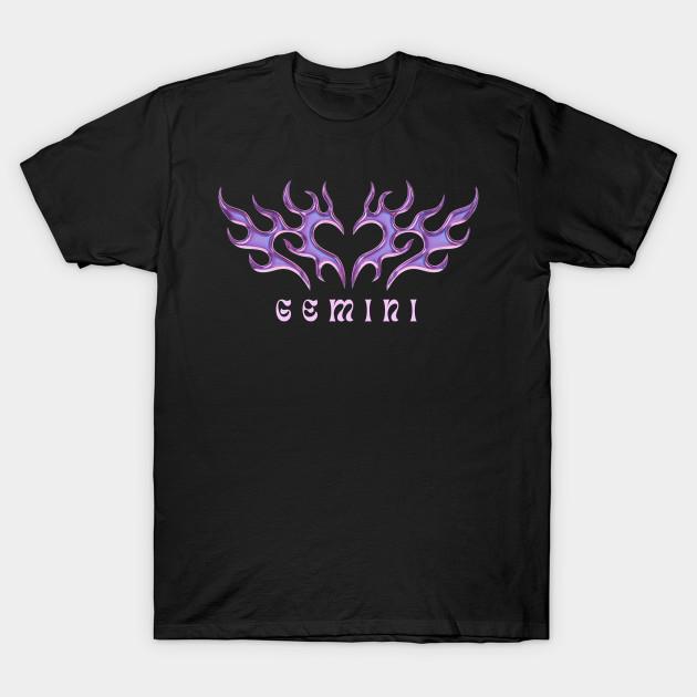 

Men Black Print T-shirt Gemini Y2K Butterfly No-Cut Transfer Paper Print Cotton Tshirt 4XL чорний