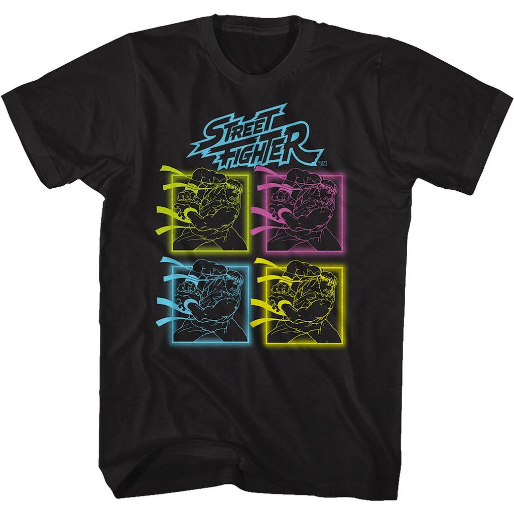 Pop Summer Street Fighter (1990s) Champion Street Fighter Video Game Character Printable Unisexs ShortSleeved TShirt