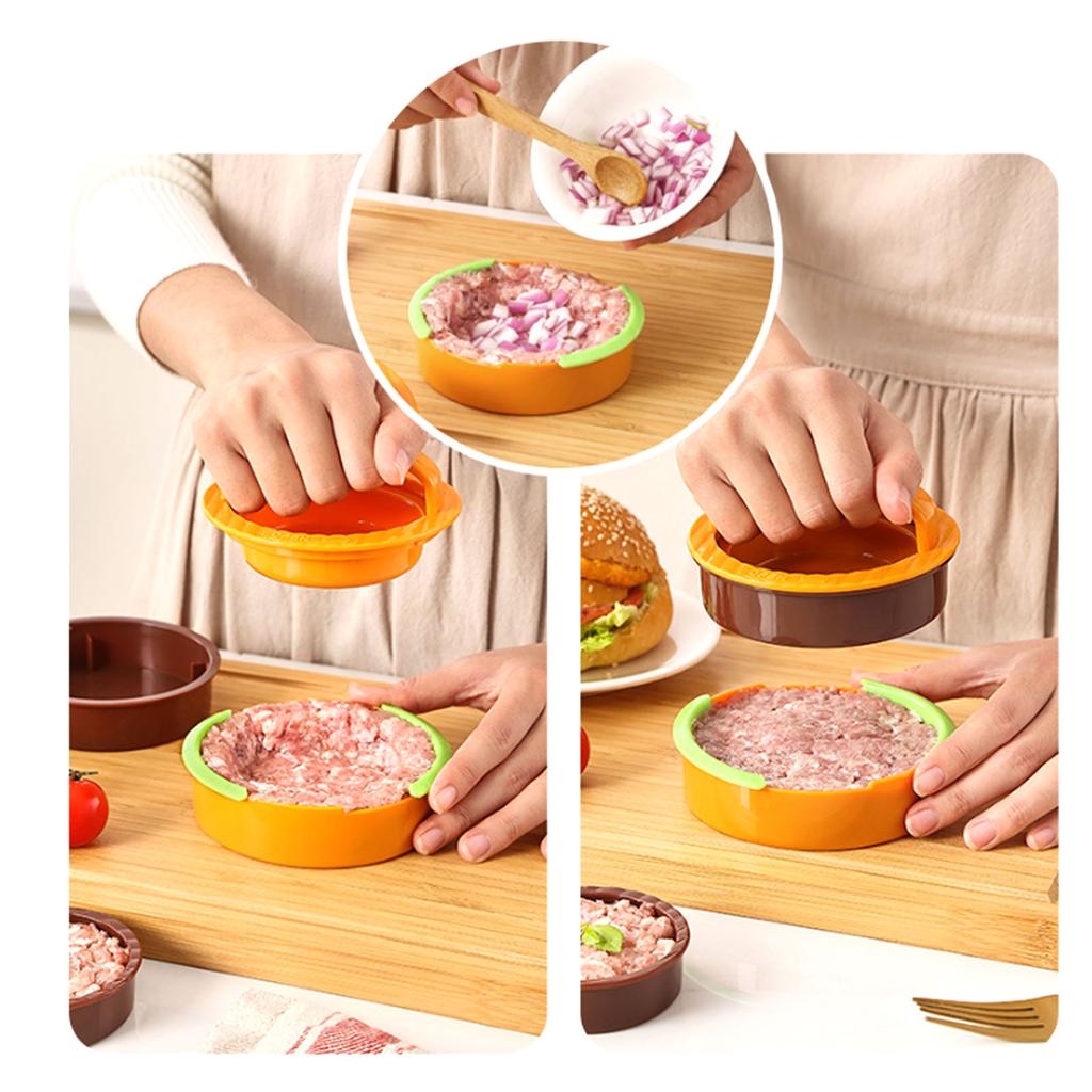 Multifunctional Minced Meat Press Hamburger Patty Making Mould Dishwasher Safe Plastic Burger Maker Home Cooking Gadget