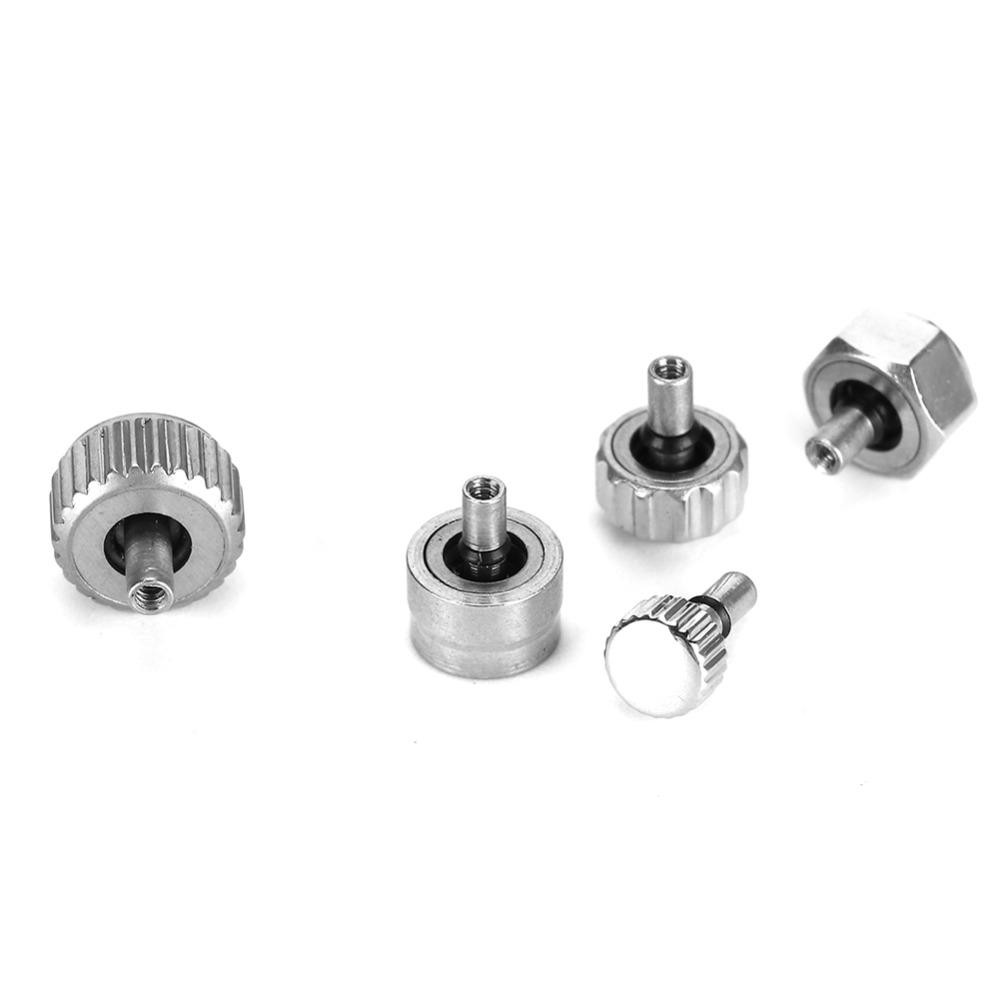 Silver Chronograph Button Stainless Steel Watch Replacement Watch Crown All Types Watches