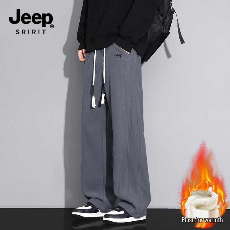 

JEEP SPIRIT 29189 Men s Fleece-Lined Straight-Leg Casual Pants 2XL
