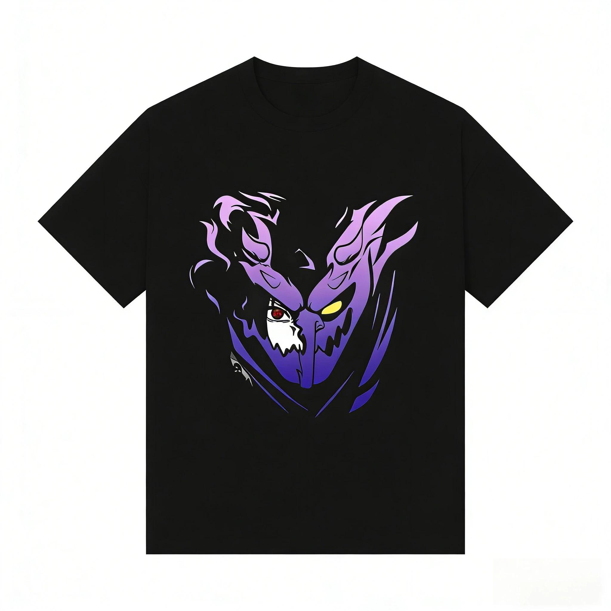 

Dark Anime Graphic Tee Unisex Crewneck Cotton TShirt Short Sleeve Casual Trip Wear 4XL
