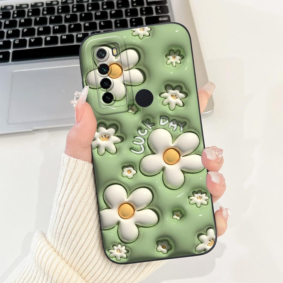 For Xiaomi Redmi Note 8 Case Luxury Flower Cactus Soft Silicone Camera Protection Cover For Redmi Note 8T Coque Note8 Phone Case
