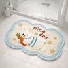 Door Mat Anti Slip Cartoon Floor Mat Absorbent Animal Pattern Entry Doormat Soft Imitation Weaving Kitchen Mats Kitchen