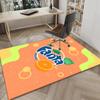 Fanta Orange Refreshment Area Rug Office rug, Chair Rug, Decor Carpet Livingroom bedroom Mat, Large Size Fan gifts Christmas gifts
