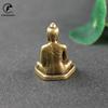 Solid Pocket Pure Brass Sakyamuni Buddha Figurines Miniatures Desktop Ornament Antique Copper Dharma Master Statue Decorations