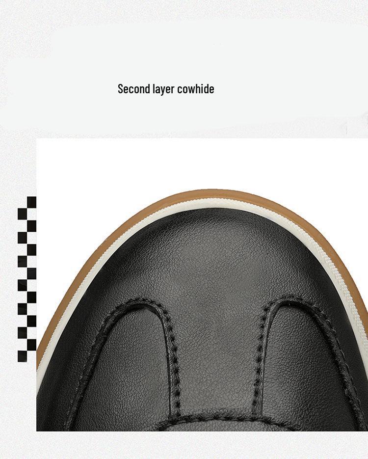 Men's Plus Size White Genuine Leather Skate Shoes - Breathable, Soft Sole, Casual Cowhide Sneakers