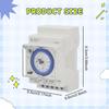 Mechanical Timer 15 Minutes Interval Portable Electrical Programmable Switch Time for