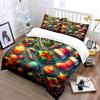 Festive Christmas Decor Set Bedding Duvet Cover Set Duvet Cover Pillowcases  (1*Duvet Cover 2*Pillowcases, Without Duvet Insert)