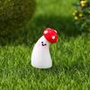 Smiling Mushroom Moss and Succulent Resin Ornaments for Creative DIY Micro Landscaping