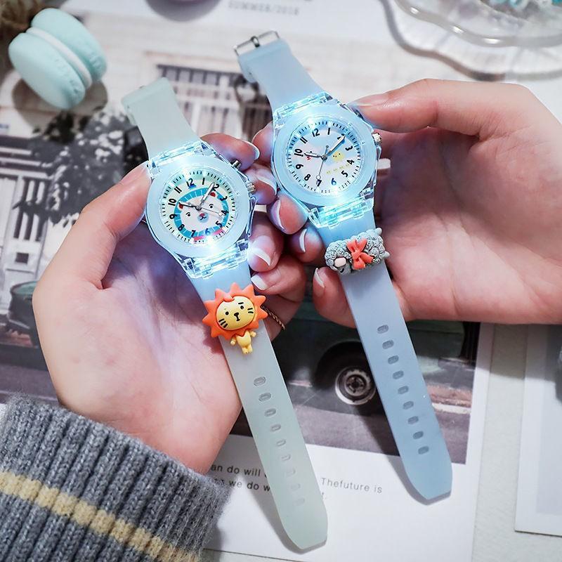 Xingdailu Melody Children'S Watch Cartoon Glowing Student Electronic Watch Boys And Girls Silicone Watch Luminous