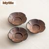 2pc/lot Walnut Solid Wood Coasters Antique Hot Pad For Coffee Cups Saucer Anti-scald Placemats Teacup Base Teaset Accessories