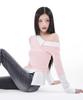 Alkialka One-Shoulder Layered Top (Light Pink)