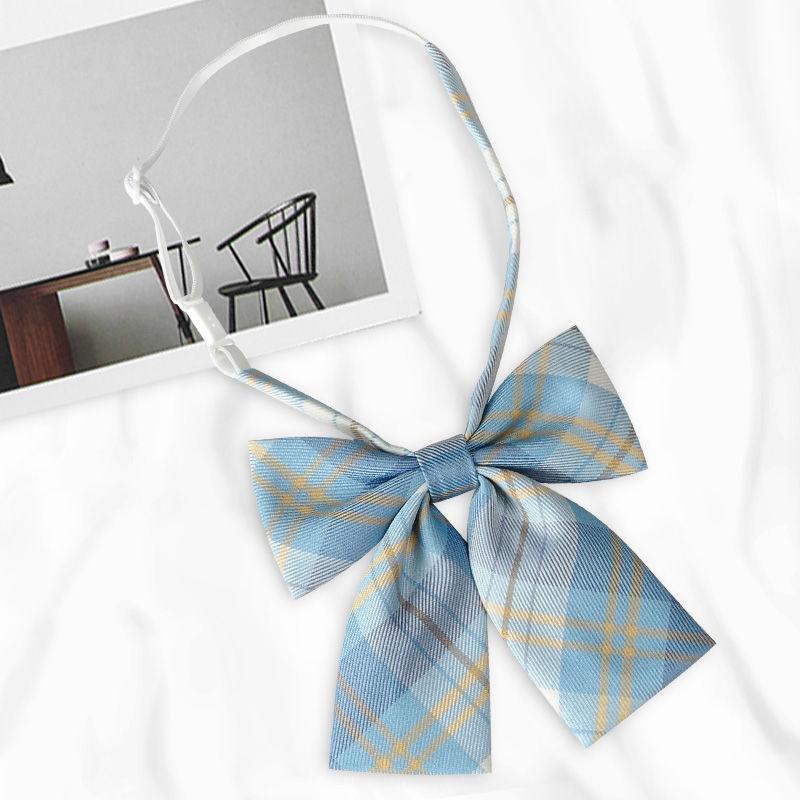 Japanese Academy Style Women's Uniform with Floral Bow Tie