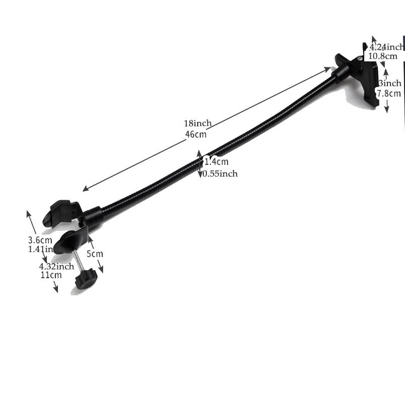 C Clamp Background Holder for Camera Photo Studio Accessories with Flex Arm Light Stand Reflector for Professional Photography