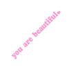 Decorative Car Sticker For Rearview Mirror You Are Beautiful Waterproof Sticker For Cars And Motorcycles Car Accessories