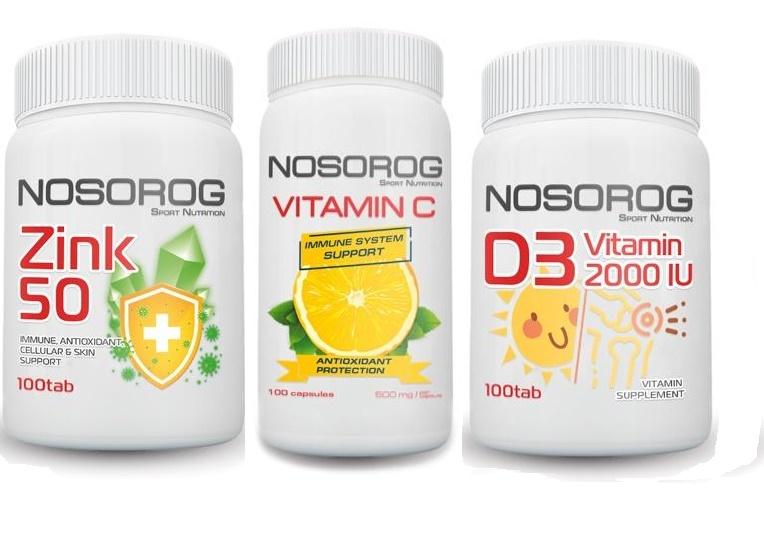 Set da Nosorog Vitamina C, D3, Zinco