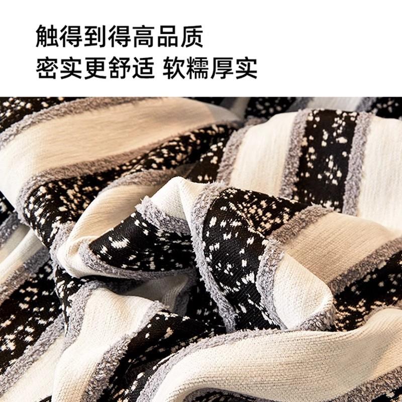 All-season Camping Picnic Sofa Cover Striped Funda Sofa Chenille Sofa Covers Mats Throw Blankets