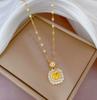 Geometric Micro-diamond Necklace