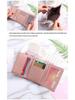 Women's Mini Korean Style Folding Wallet - Cute, Multi-Card Slot Coin Purse for Students