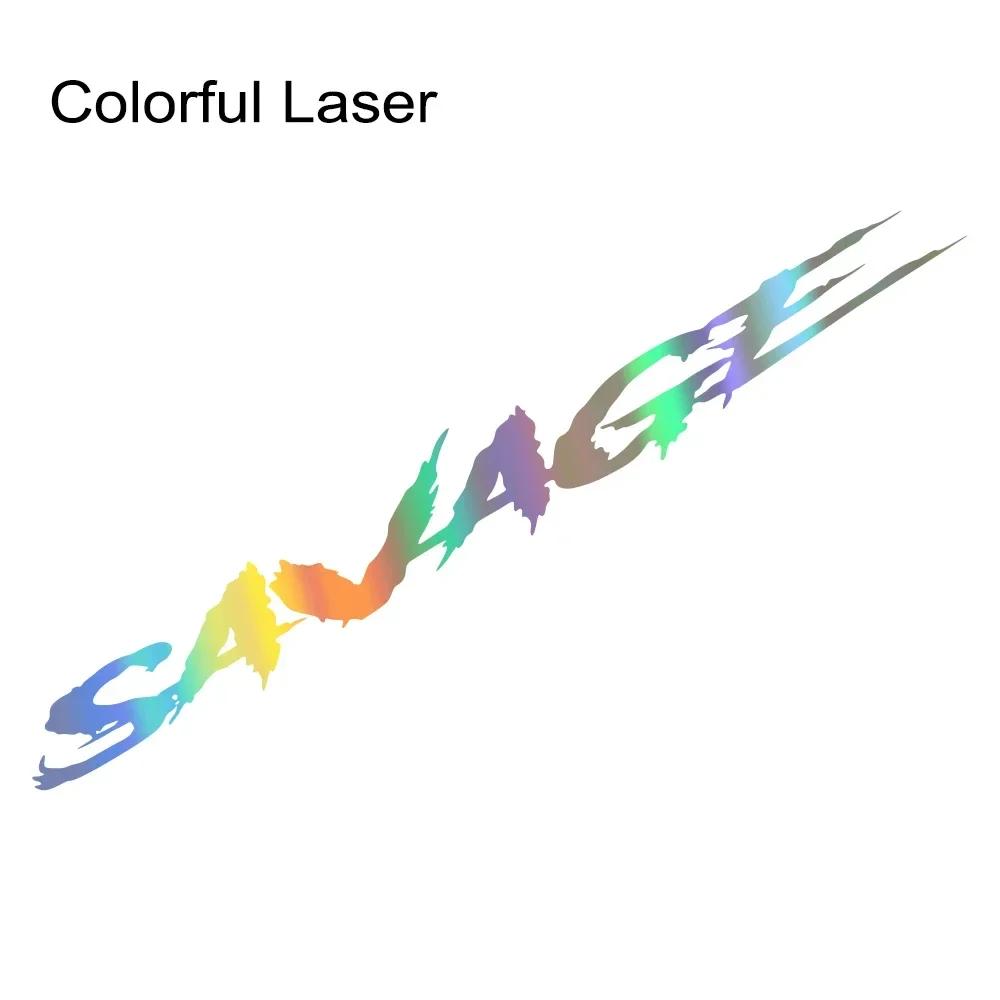 

Savage Slogan Cool Style Car Windshield Sticker Auto Front Rear Window PVC Vinyl Decal Car Styling Decoration Decal Accessories 1Pc&100x12.5cm