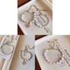 French Vintage Geometric Pearl Bracelet With Gold Plating For Womens Gift