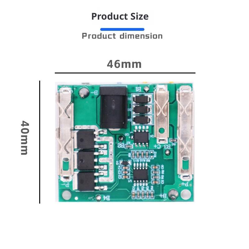 1Pc 5S 21V Lithium Battery Charging Protection Board BMS Module for High-Power Tools.