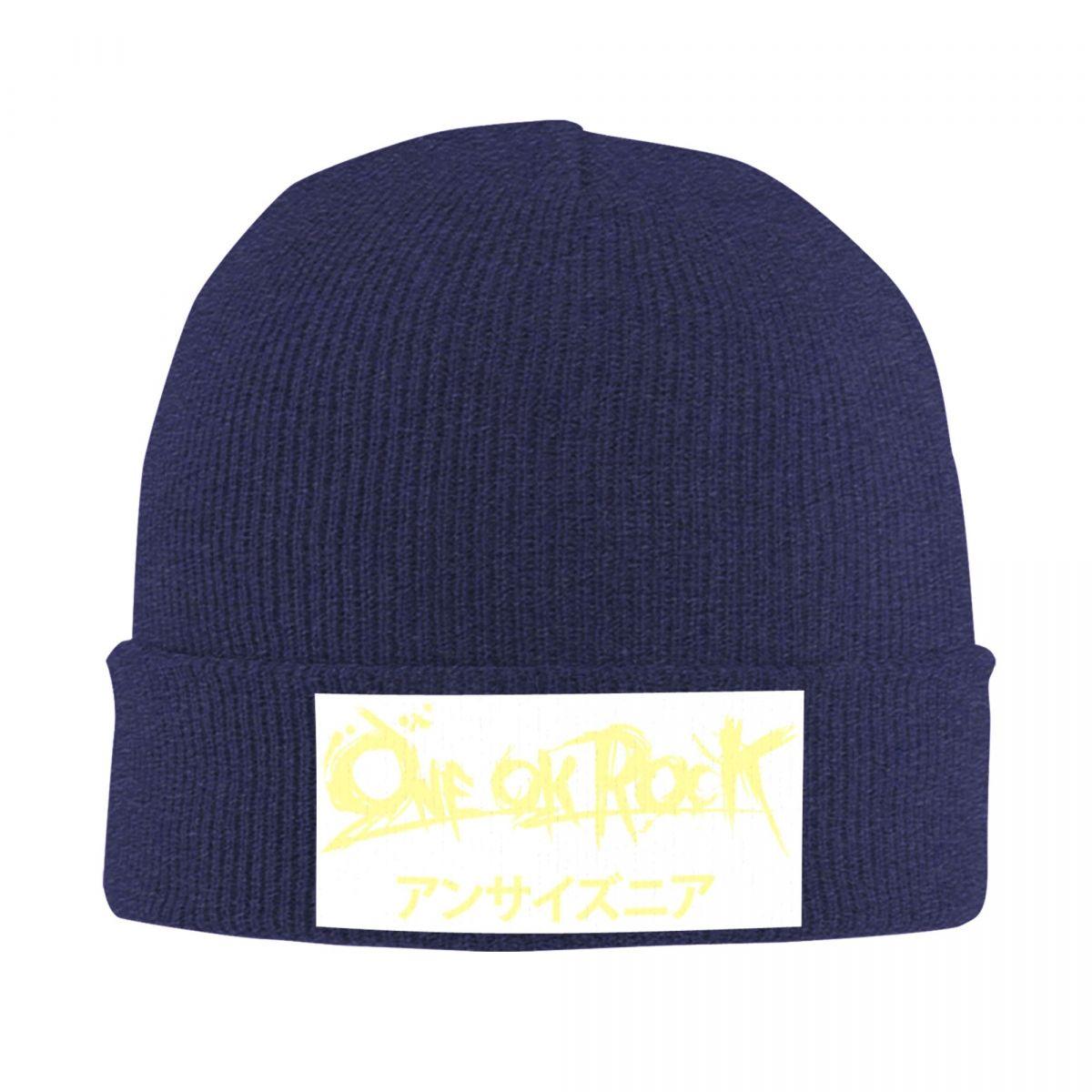 

One Ok Rock Tulisan Japan Warm Knitted Cap Hip Hop Bonnet Hat Autumn Winter Outdoor Beanies Hats for Unisex Adult One Size