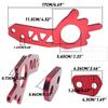 Trailer Hook Car Rear Bumper Tow Hook Aluminum Alloy Trailer Towing Tool Car Accessories Blue/Red/Black Modified Decorative Hook