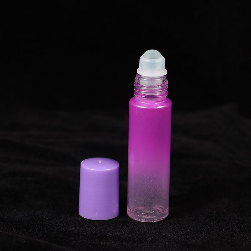 10 ml di vetro spesso roll on bottiglie sfumate di colore bottiglia vuota roller ball bottiglia per olio essenziale kit da viaggio bottiglia di profumo