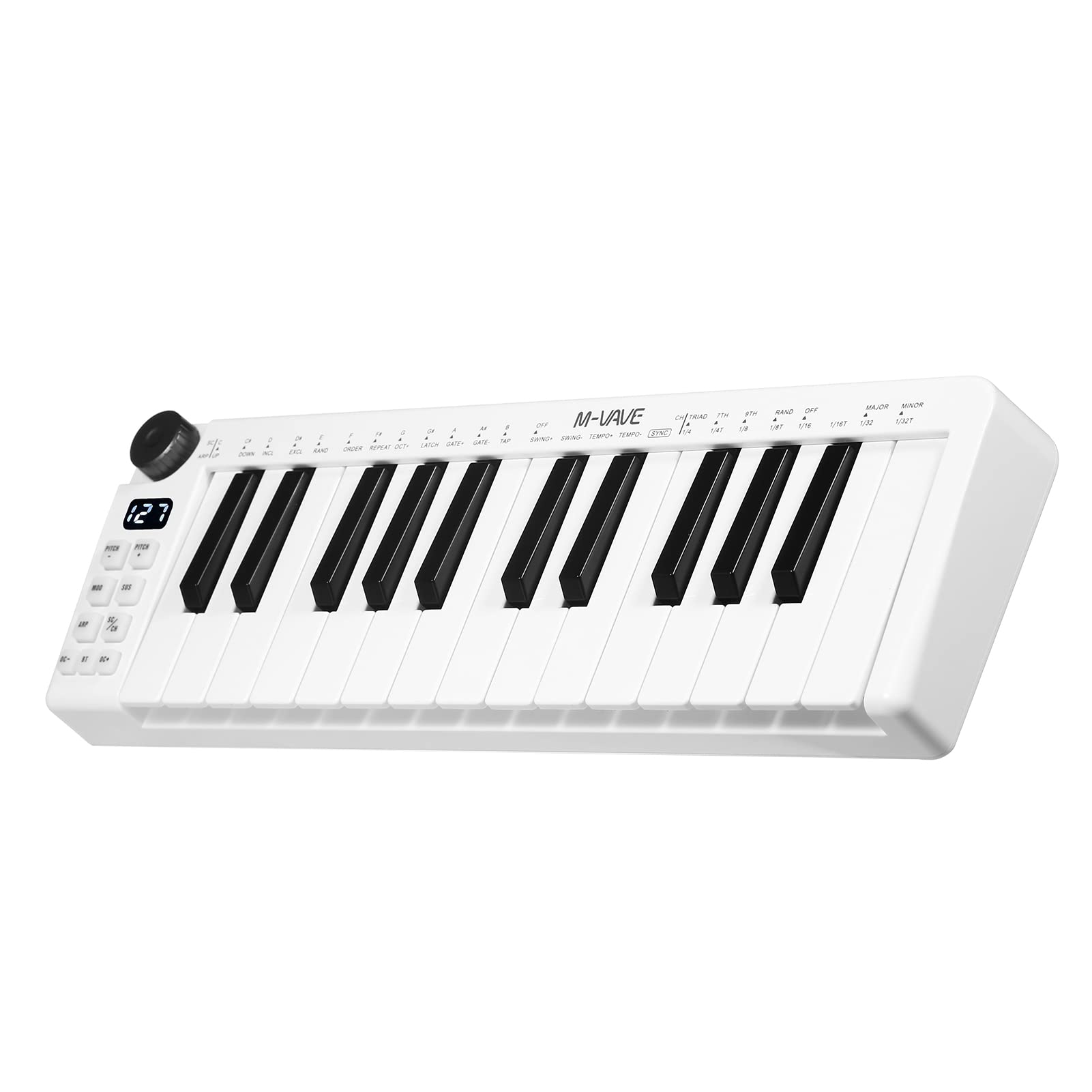 

MIDI Rechargeable MIDI Control Mini Portable USB Keyboard MIDI 25 1 Knob SMK-25mini Keyboard, 25-Key Keyboard, Controller, Velocity-Sensitive Keys,
