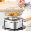 Stainless Steel French Fries Holder Nonstick Fryer Basket Multipurpose Deep Fryer Pot  Cookware