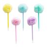 5 Pièces Stylo Bille Pompon Pelucheux Remplisseurs de Bas de Noël Fourniture de Fête de Noël pour Adultes Écriture Journalisation