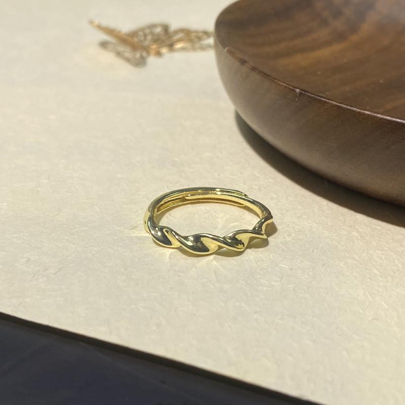 

Vintage Artistic Rings For Women Unique Geometric Style Adjustable And Made Copper J5081