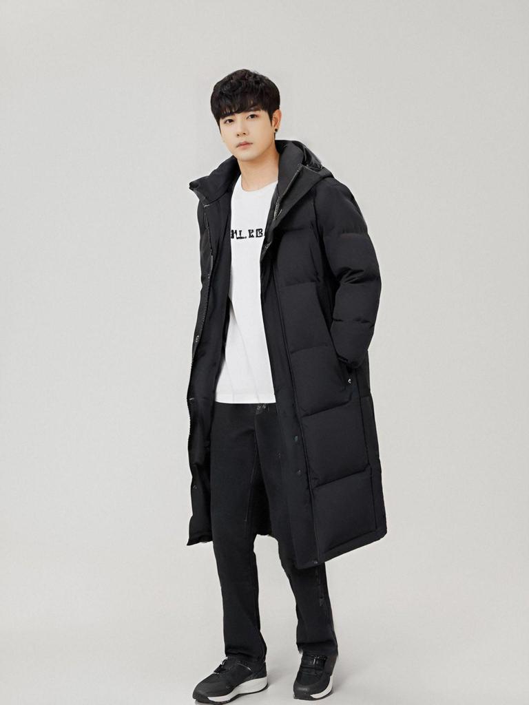 Women's High-End Long Thickened Winter Duck Down Coat - Chinese Style Pinghu Jacket