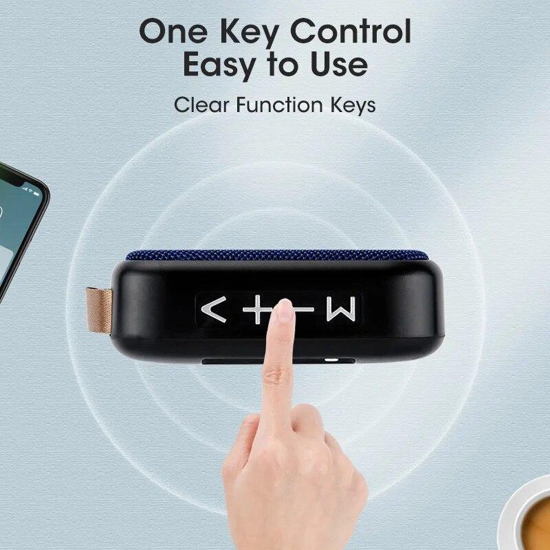 Difuzor Bluetooth rezistent la apă Mini player audio portabil fără fir cu card TF Suport USB pentru petrecere în aer liber, divertisment muzical IPX7