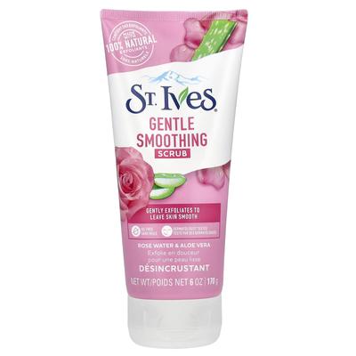 Gentle Smoothing Scrub, Rosewater & Aloe Vera, 170G(6Oz)