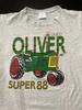 Vintage tričko Oliver Super 88 Traktor Zemědělství Šedá Velikost: Velký