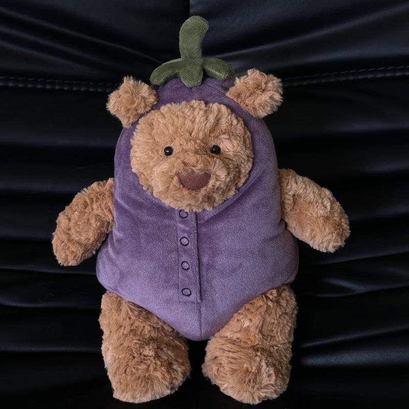 Jellycat-Inspired Plush Toy: Three-Label Lop-Eared Rabbit & Bear Cake Doll - Perfect Birthday Gift for Girls