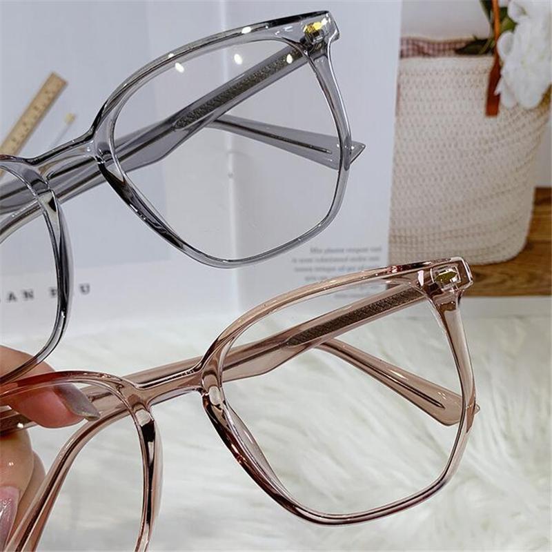 0 -1.0 -1.5 To -6.0 Women Men Polygon Nearsighted Glasses Fashion Irregular PC Single Lens Prescription Eyeglasses With Power
