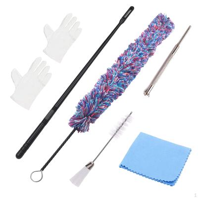 Flute Clarinet Cleaning Brush Set for Trumpet Sax Wind Instrument Accessories Lightweight