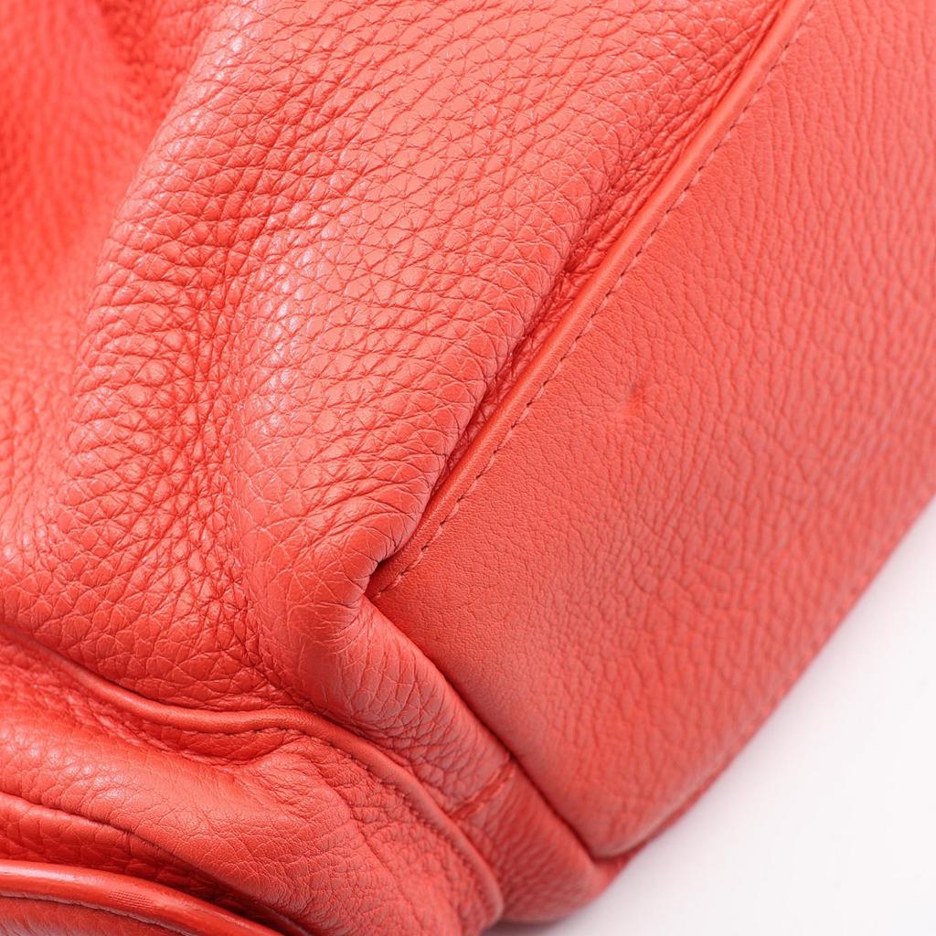 Used BVLGARI Leoni Handbag Leather Pink Used Women