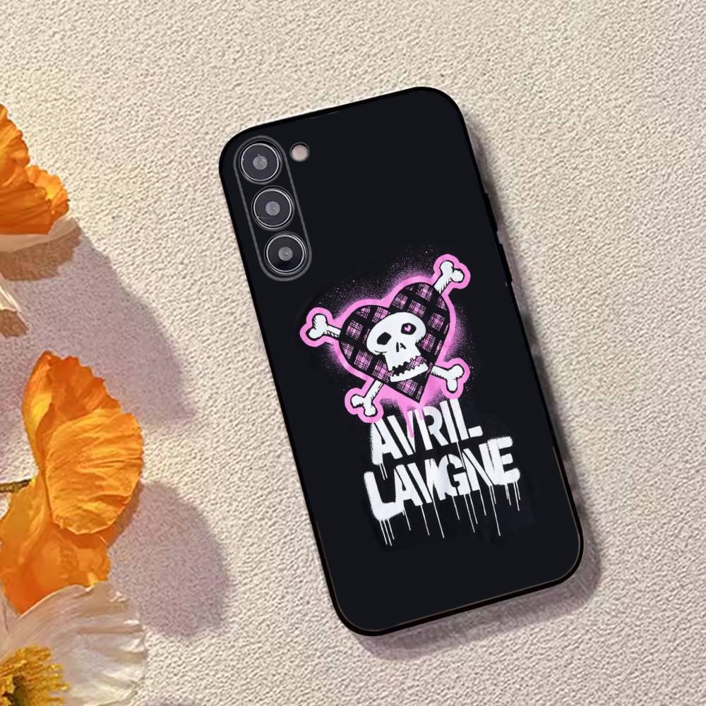 Singer Avril L-Lavigne Phone Case For Samsung Galaxy A73,A72,A71,A70,A53,A52,A51,Soft Silicone Black Cover
