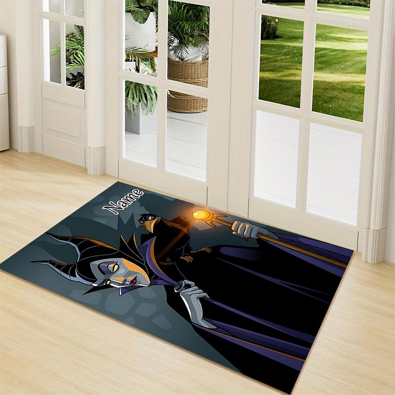 Custom Name Undersea Mermaid Adventure Carpet Rug Customizable Soft Washable Anti-Slip Home Living Room Sofa Mats Personalized Rug. 0909359