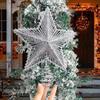 {Summer2} 2026 Natal Noel Glitter Christmas Tree Topper Iron Star Christmas Decor For Home Xmas Tree Ornaments Navidad New Year