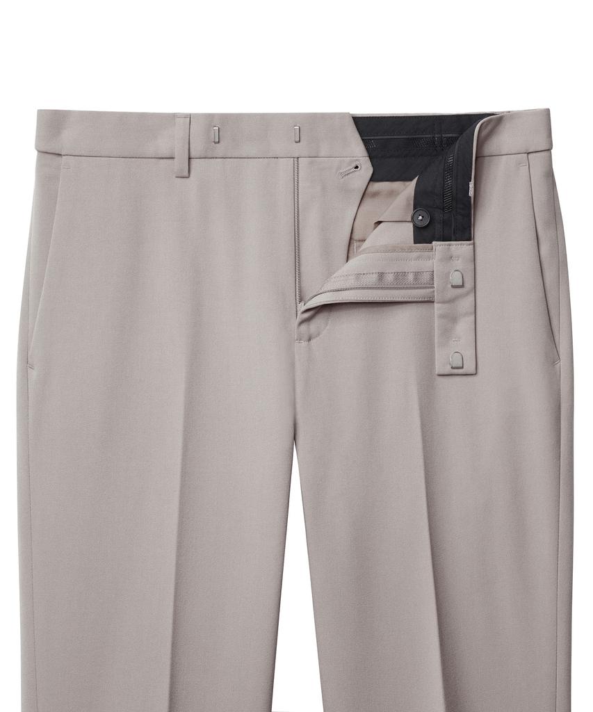 MUSINSA STANDARD Tapered Hidden Elastic Waist Length Slacks [Light Beige]